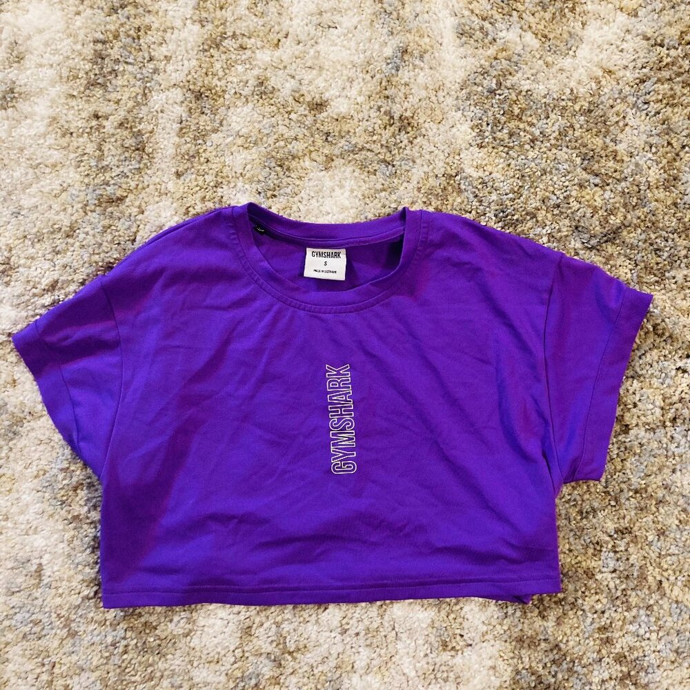 Purple Gymshark Crop Top